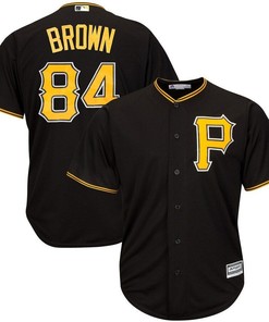 Antonio Brown Pittsburgh Pirates Majestic X Mlb Crossover Cool Base Player Jersey Black 2019 - Robokeg