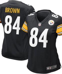 Antonio Brown Pittsburgh Steelers Nike Womens Game Jersey - Black - Robokeg