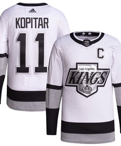 Anze Kopitar Los Angeles Kings Adidas 2021/22 Alternate Primegreen Authentic Pro Player Jersey - White Nhl - Robokeg