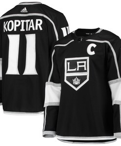 Anze Kopitar Los Angeles Kings Adidas Home Primegreen Authentic Pro Player Jersey - Black Nhl - Robokeg