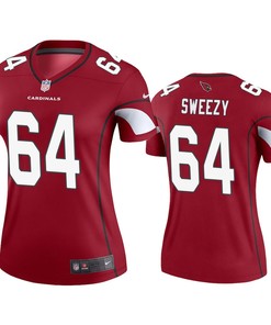 Arizona Cardinals #64 J.r. Sweezy Cardinal Legend Jersey - Womens - Robokeg