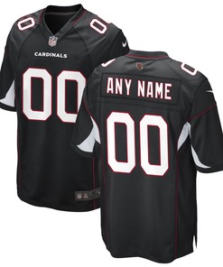Arizona Cardinals Alternate Custom Game Jersey Black Custom Jerseys Nfl - Robokeg