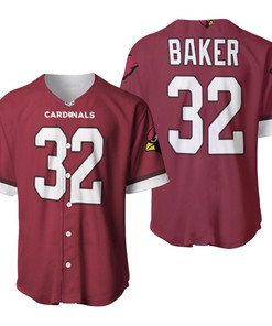 Arizona Cardinals Budda Baker #32 Nfl 2019 Draft First Round Pick Game Jersey Cardinal Custom 3d Designed Allover Gift For Arizona Fans Baseball Jersey - Robokeg