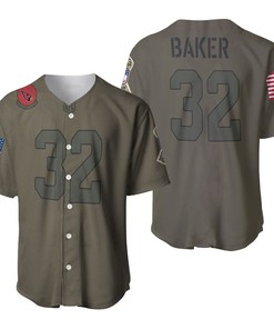 Arizona Cardinals Budda Baker #32 Nfl Great Player Camo 2019 Salute To Service 3d Designed Allover Gift For Arizona Fans Baseball Jersey - Robokeg