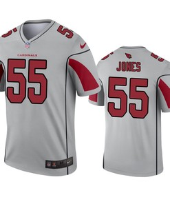 Arizona Cardinals Chandler Jones Silver Inverted Legend Jersey - Robokeg