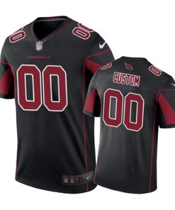 Arizona Cardinals # Custom Nike Color Rush Black Jersey - Robokeg