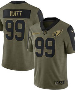Arizona Cardinals J.j. Watt 99 Nfl Olive 2021 Salute To Service Player Men Jersey For Cardinals Fans - Robokeg