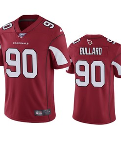 Arizona Cardinals Jonathan Bullard Cardinal 100th Season Vapor Limited Jersey - Robokeg