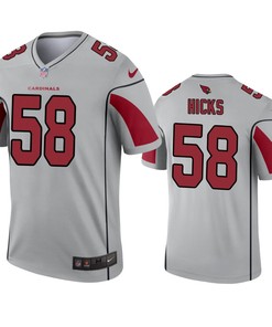 Arizona Cardinals Jordan Hicks Silver Inverted Legend Jersey - Robokeg