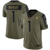 Arizona Cardinals Kyler Murray 1 Nfl Olive 2021 Salute To Service Retired Player Men Jersey For Cardinals Fans - Robokeg