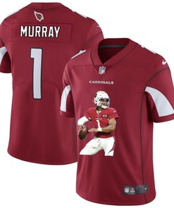 Arizona Cardinals Kyler Murray #1 Nfl Portrait Brandedition Red Jersey - Robokeg