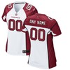 Arizona Cardinals Nike Womens Custom Game Jersey - White - Robokeg