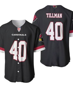 Arizona Cardinals Pat Tillman #40 Great Player Nfl Alternate Game Black 2019 3d Designed Allover Gift For Arizona Fans Baseball Jersey - Robokeg