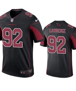 Arizona Cardinals Rashard Lawrence Black Color Rush Legend Jersey - Robokeg