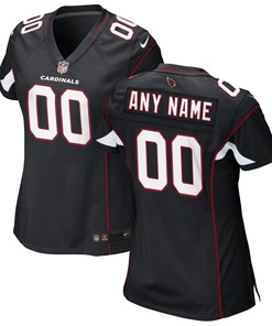 Arizona Cardinals Womens Alternate Custom Game Jersey Black Custom Jerseys Nfl - Robokeg