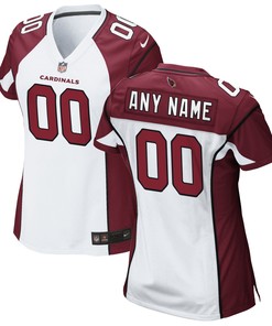 Arizona Cardinals Womens Custom Game Jersey White Custom Jerseys Nfl - Robokeg