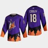 Arizona Coyotes 18 Logan Cooley 2022 NHL Draft Purple Jersey Reverse Retro - Robokeg