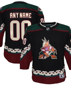 Arizona Coyotes 2021/22 Home Premier Custom Jersey - Black Custom Jerseys Nhl - Robokeg