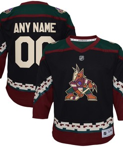 Arizona Coyotes 2021/22 Home Replica Custom Jersey - Black Custom Jerseys Nhl - Robokeg