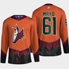 Arizona Coyotes 2022 Reverse Retro 2.0 Dysin Mayo 61 Orange Primegreen Jersey Men's - Robokeg