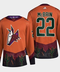 Arizona Coyotes 2022 Reverse Retro 2.0 Jack McBain 22 Orange Primegreen Jersey Men's - Robokeg