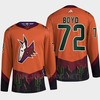 Arizona Coyotes 2022 Reverse Retro 2.0 Travis Boyd 72 Orange Primegreen Jersey Men's - Robokeg