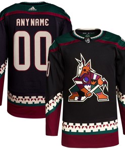 Arizona Coyotes Adidas Home Primegreen Authentic Pro Custom Jersey - Black Custom Jerseys Nhl - Robokeg