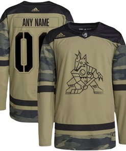 Arizona Coyotes Adidas Military Appreciation Team Authentic Custom Practice Jersey - Camo Custom Jerseys Nhl - Robokeg