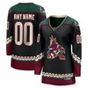 Arizona Coyotes Fanatics Branded Womens 2021/22 Home Breakaway Custom Jersey - Black Custom Jerseys Nhl - Robokeg