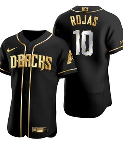 Arizona Diamondbacks #10 Josh Rojas Mlb Golden Brandedition Black Jersey Gift For Diamondbacks Fans - Robokeg