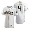 Arizona Diamondbacks #4 Ketel Marte Mlb Golden Brandedition White Jersey Gift For Diamondbacks Fans - Robokeg