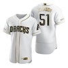 Arizona Diamondbacks #51 Randy Johnson Mlb Golden Brandedition White Jersey Gift For Diamondbacks Fans - Robokeg