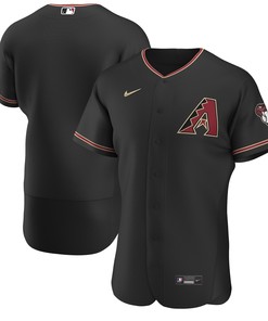 Arizona Diamondbacks Alternate Authentic Team Jersey Black Mlb - Robokeg