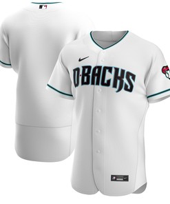 Arizona Diamondbacks Alternate Authentic Team Jersey - White/teal Mlb - Robokeg