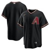 Arizona Diamondbacks Alternate Replica Team Jersey Black Mlb - Robokeg