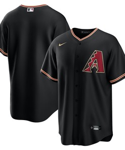Arizona Diamondbacks Alternate Replica Team Jersey Black Mlb - Robokeg