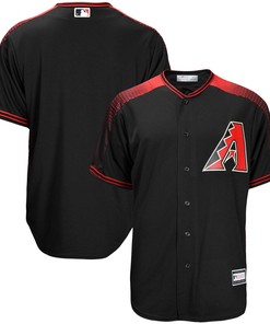 Arizona Diamondbacks Big & Tall Replica Team Jersey - Black Mlb Ver 1 - Robokeg