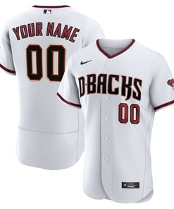 Arizona Diamondbacks Home Authentic Custom Jersey - White Custom Jerseys Mlb - Robokeg