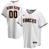 Arizona Diamondbacks Home Pick-a-player Retired Roster Replica Jersey - White Custom Jerseys Mlb - Robokeg