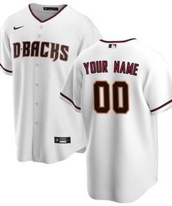 Arizona Diamondbacks Home Replica Custom Jersey - White Custom Jerseys Mlb - Robokeg
