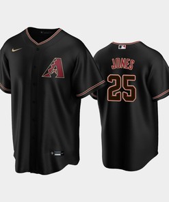 Arizona Diamondbacks Jersey, Druw Jones 25 2022-23 Draft Black Alternate Jersey - Robokeg