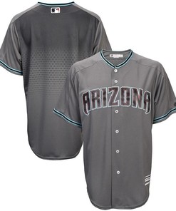 Arizona Diamondbacks Jersey, Official Fashion Cool Base Team Jersey - Gray Teal - Robokeg