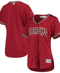 Arizona Diamondbacks Majestic Womens Alternate Official Team Jersey Red Mlb - Robokeg