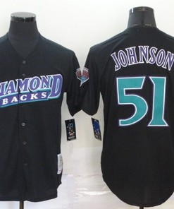 Arizona Diamondbacks Randy Johnson #51 2020 Mlb Black Jersey - Robokeg