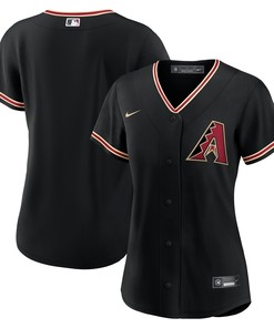 Arizona Diamondbacks Womens Alternate Replica Team Jersey Black Mlb Ver 1 - Robokeg