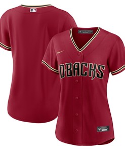 Arizona Diamondbacks Womens Alternate Replica Team Jersey - Red Mlb - Robokeg
