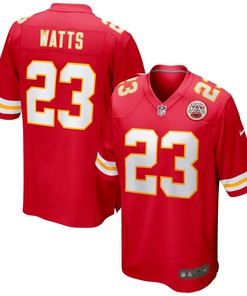 Armani Watts Kansas City Chiefs Game Jersey - Red Nfl - Robokeg