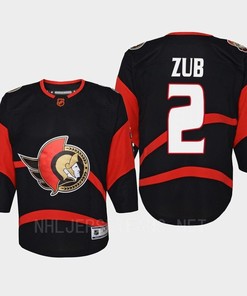 Artem Zub 2 Ottawa Senators 2022 Special Edition 2.0 Retro Youth Jersey Black - Robokeg