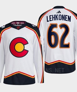 Artturi Lehkonen 62 Reverse Retro 2.0 2022 Colorado Avalanche White Jersey Primegreen - Robokeg