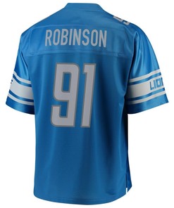 Ashawn Robinson Detroit Lions Nfl Pro Line Team Color Player Jersey - Blue - Robokeg